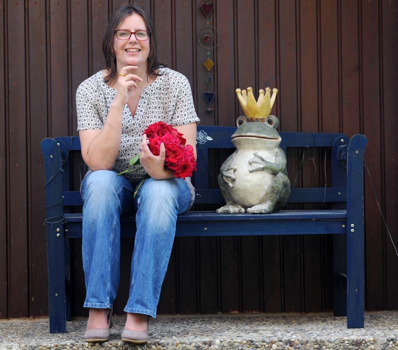 Die Autorin Bettina Meiselbach, fotografiert von Brigitte Sommer, Hanau.